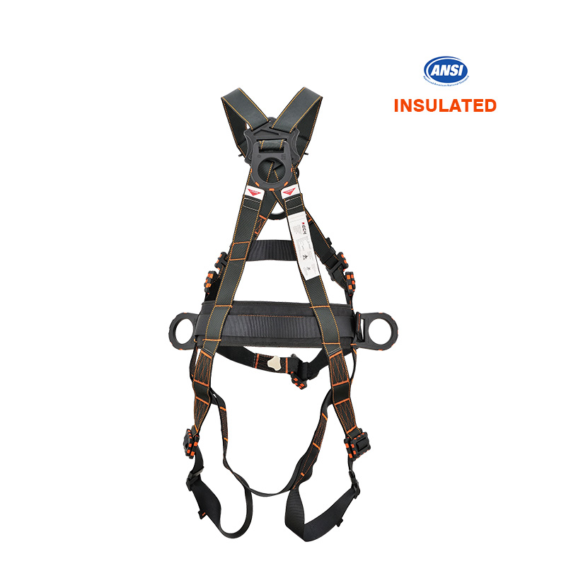 100032 New Ansi Insulated Climbing Full Body Safety Harness